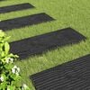 vidaXL Pietra da Passo 6 pcs Nero 60,5 x 25 x 2 cm Gomma