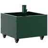 vidaXL Base per ombrellone Verde 45 x 45 x 45 cm Acciaio