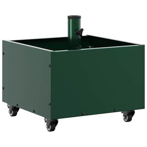 vidaXL Base per ombrellone Verde 45 x 45 x 45 cm Acciaio