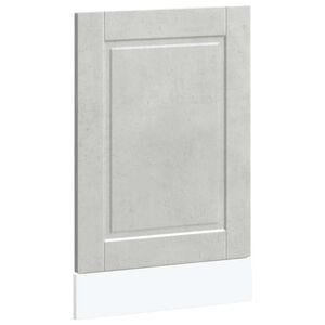 vidaXL Pannello Lavastoviglie Porto Grigio Cemento 45x1,5x57 cm
