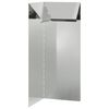 vidaXL Recinto per lumache Argento 10 x 10 x 25 cm Acciaio zincato