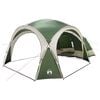 vidaXL Tenda Laterale Verde 410 x 410 x 250 cm Poliestere e Acciaio