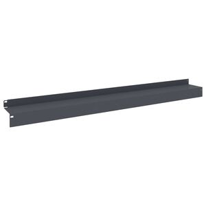 vidaXL Bordura per Prato 10 pz 100 x 10 x 8 cm Acciaio Antracite
