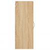 vidaXL Mobile a Parete Rovere Sonoma 34,5x34x90 cm Legno Multistrato