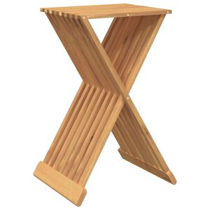 vidaXL Sgabello Pieghevole 40x32,5x70 cm in Legno Massello di Teak