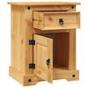 vidaXL Comodino in Legno di Pino Messicano Corona Range 53x39x66 cm