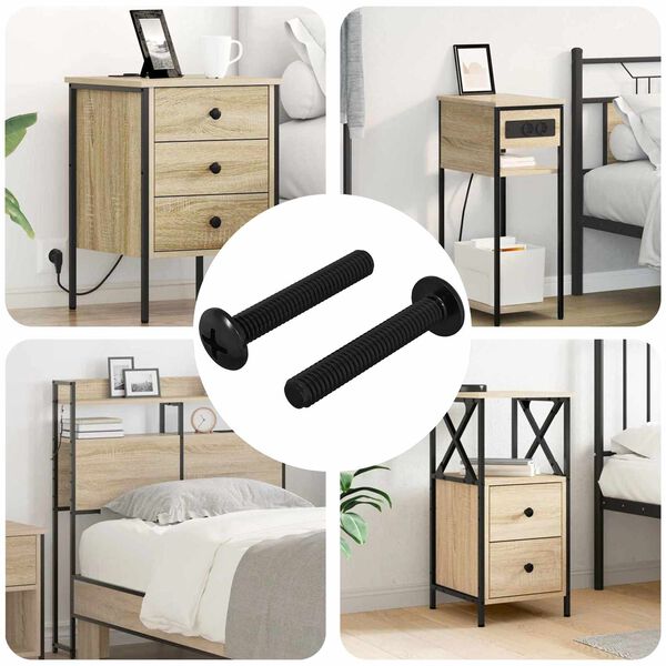 vidaXL Vite 2 pcs Argento 5 x 30 mm Ferro