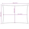 vidaXL Parasole a Vela Oxford Rettangolare 3x4,5 m Verde Scuro