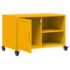 vidaXL Mobile TV Giallo Senape 68x39x43,5 cm in Acciaio