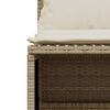 vidaXL Set Divano da Giardino 5 pz con Cuscini Beige in Polyrattan