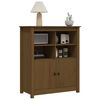 vidaXL Credenza ambra 83x41,5x100 cm in Legno Massello di Pino