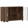 vidaXL Credenza Rovere Marrone 88,5 x 30,5 x 55,5 cm Legno multistrato
