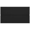 vidaXL Mobile Lavabo Nero 80x38,5x45 cm in Legno Multistrato