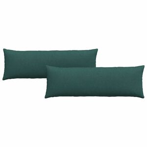 vidaXL Cuscini da Divano 2 pcs Verde Scuro 120 x 40 cm Tessuto