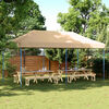 vidaXL Tenda Party Beige 292 x 580 x 315 cm Tessuto Oxford