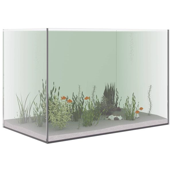 vidaXL Acquario con archiviazione Trasparente 60 x 35 x 40 cm Vetro