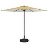 vidaXL Parasole da Giardino con Base 300 x 300 cm Poliestere