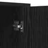 vidaXL Credenza Rovere Nero 70 x 30 x 80 cm Legno multistrato