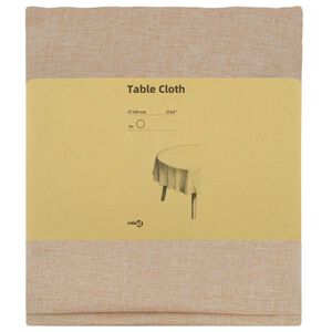 vidaXL Tovaglia da Tavolo 5 pz Rotondo Beige &Oslash; 160 cm