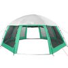 vidaXL Tenda da piscina con Patta Rimovibile&Pareti in Rete 612x612 cm