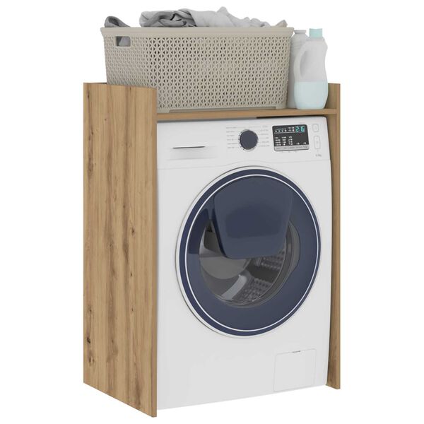 vidaXL Mobiletto per lavatrice Rovere Artigianale 67,5 x 48 x 97 cm