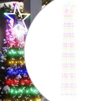 vidaXL Illuminazione per Albero di Natale 320 LED Colorato 375 cm