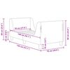 vidaXL Struttura letto per bambini con testata Crema 70 x 140 cm