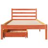 vidaXL Letto senza Materasso Marrone Cera 90x200 cm Legno di Pino