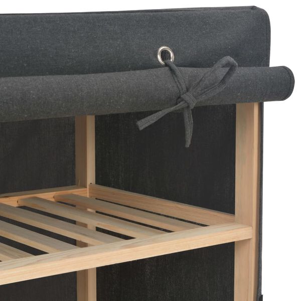 vidaXL Armadio Grigio 135x40x170 cm in Tessuto