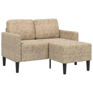 vidaXL Divano 2 Posti con Chaise a L Grigio Chiaro 125 cm Similpelle