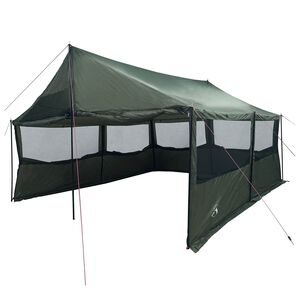 vidaXL Tenda Familiare con tetto Verde militare 450 x 400 x 265 cm