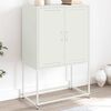 vidaXL Credenza Bianca 68,5x38,5x107 cm in Acciaio