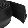 vidaXL Guarnizione per pavimento del garage 78 x 14 mm 2 m Gomma EPDM