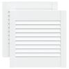 vidaXL Ante a Lamelle 2 pz Bianche 39,5x39,4 cm in Legno di Pino