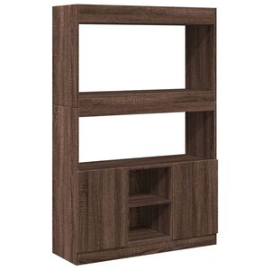 vidaXL Credenza Rovere Marrone 92x33x140 cm in Legno Multistrato