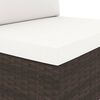 vidaXL Set Divani da Giardino 5 pz in Polyrattan Marrone