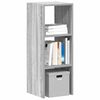 vidaXL Libreria Impilabili Grigio Sonoma 30x30x80 cm Legno Multistrato
