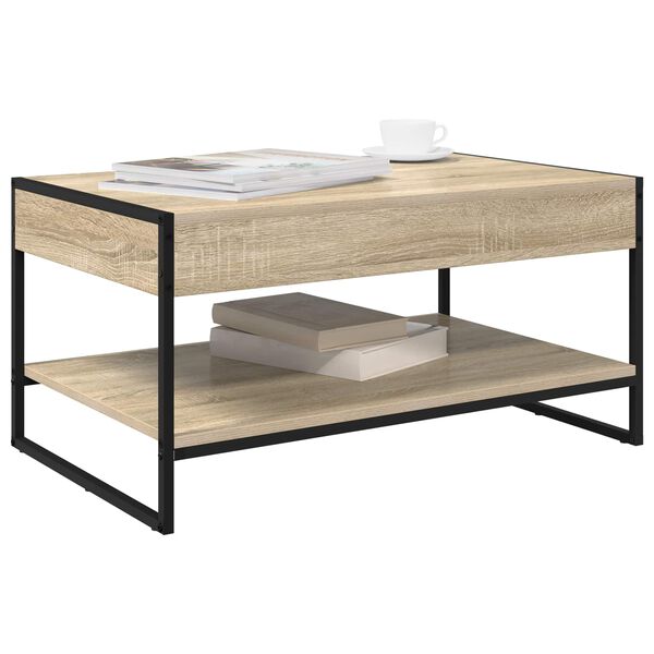 vidaXL Tavolino da salotto Sonoma 80 x 50 x 40 cm Legno multistrato