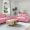 vidaXL Set di Divani 2 pz con Cuscini rosa in Velluto