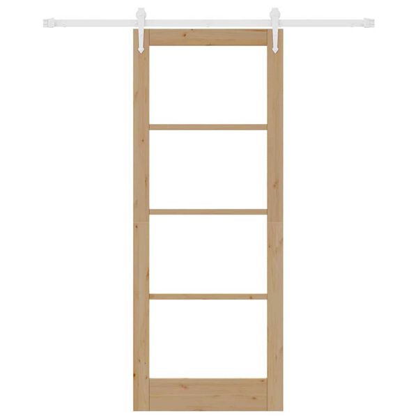 vidaXL Porta scorrevole Naturale 83 x 211 cm