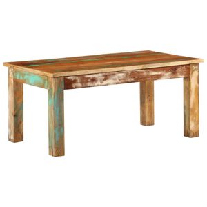 vidaXL Tavolino da Salotto 100x55x45 cm in Legno Massello di Recupero