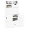 vidaXL Armadietti Laterali 5 pz ODDA Bianco 40x24x79 cm Legno di Pino