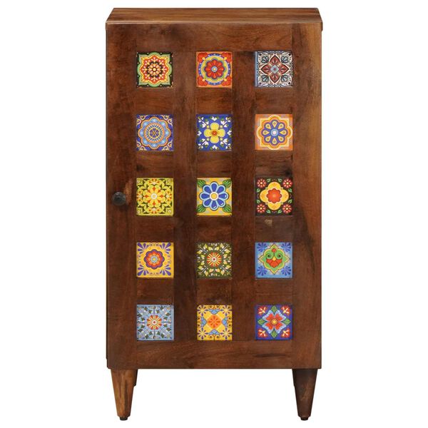 vidaXL Credenza con porta Noce 40 x 33 x 75 cm Legno di mango massello