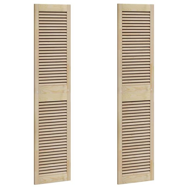 vidaXL Porta per Armadio con porta 2 pcs Naturale 170 x 2,1 x 39,5 cm