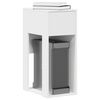 vidaXL Supporto a Torre per Computer con Cassetto Bianco 30x44x74 cm
