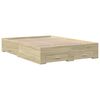 vidaXL Giroletto Cassetti Rovere Sonoma 120x200 cm Legno Multistrato