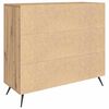 vidaXL Credenza Rovere artigianale 89,5 x 34 x 80 cm Legno multistrato