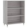 vidaXL Credenza Grigio Sonoma 69,5x34x180 cm in Legno Multistrato