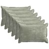 vidaXL Federa 6 pz HOUTEN Verde 50 x 80 cm Tessuto Chenille