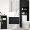 vidaXL Mobile Lavabo da Bagno Rovere Nero 60x38,5x46 cm in Truciolato